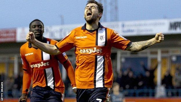 Alex Lawless scores for Luton Town