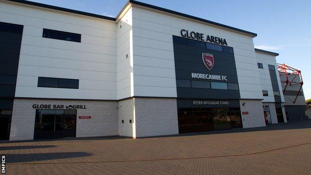 Globe Arena, home of Morecambe