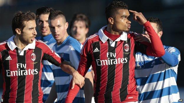 Kevin-Prince Boateng walks off the pitch