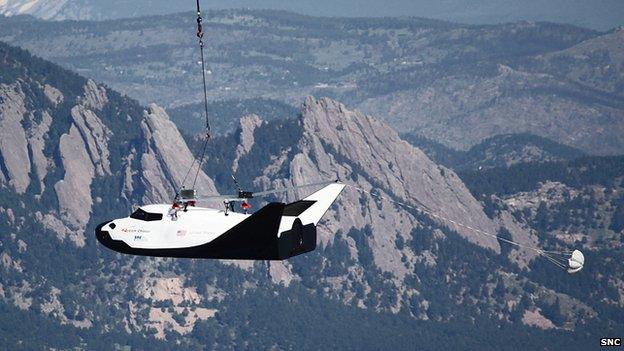 Dream Chaser captive carry test