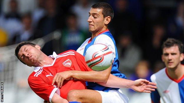 Myles Anderson playing for Blackburn