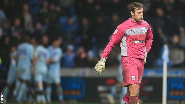 Preston North End goalkeeper Steve Simonsen