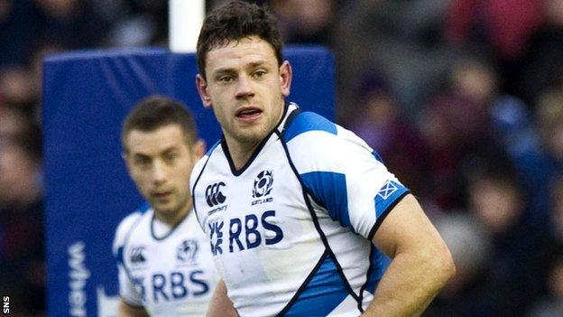 Scotland centre Nick De Luca