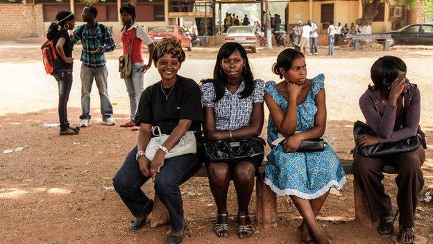 University students in Bangui