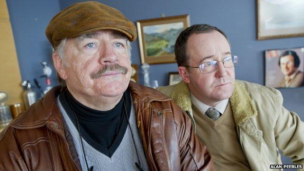 Brian Cox and Jonathan Watson star as Bob Servant and his campaign manager, Frank.