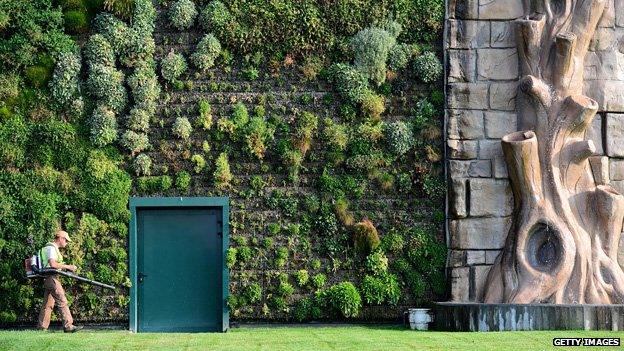 World's biggest vertical garden at Italian shopping mall