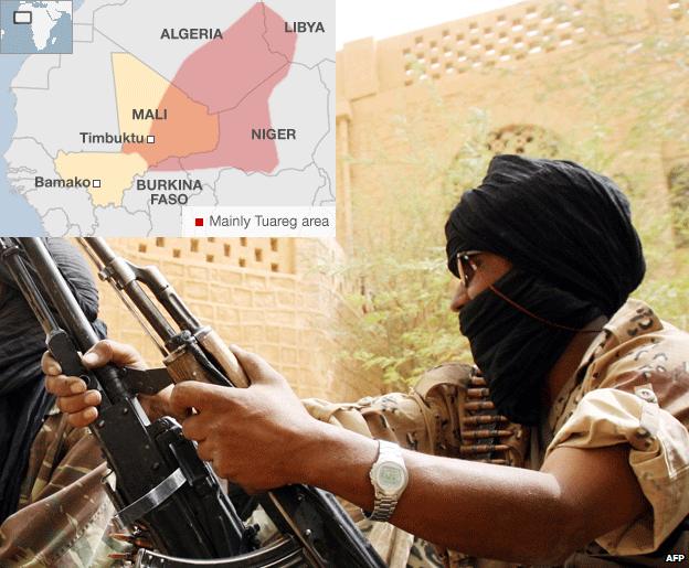 Mali soldiers fighting against Tuareg, 2006