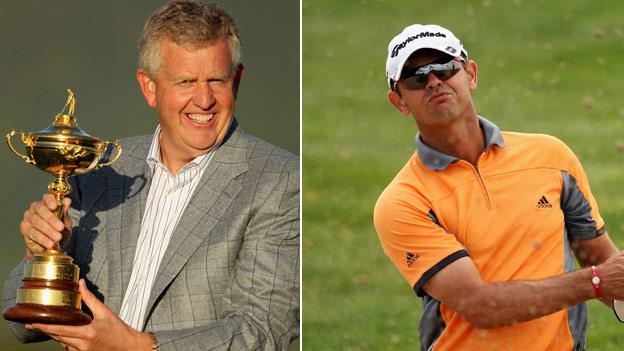 From left: Colin Montgomerie and Andrew Coltart