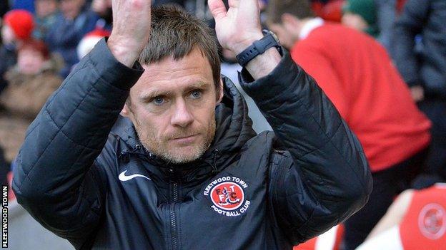 Fleetwood Town manager Graham Alexander