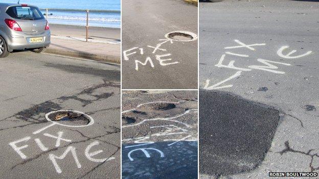 Potholes in Swanage