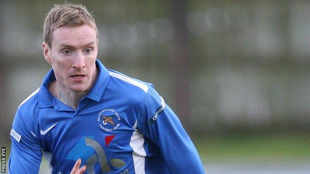 Chris Curran scored two for Ballinamallard United at Coleraine