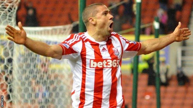 Stoke goalscorer Jon Walters