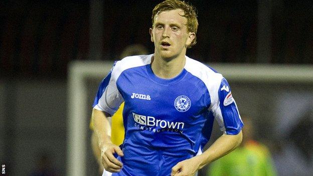 St Johnstone midfielder Liam Craig