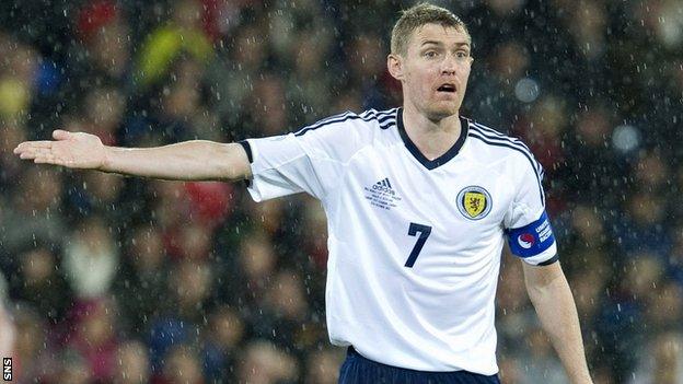 Scotland captain Darren Fletcher will not play again this season