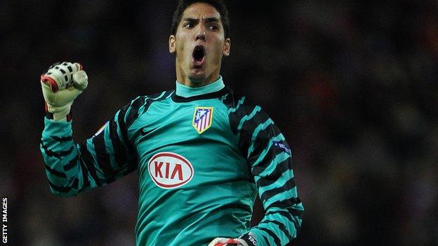 Atletico Madrid keeper Joel Robles