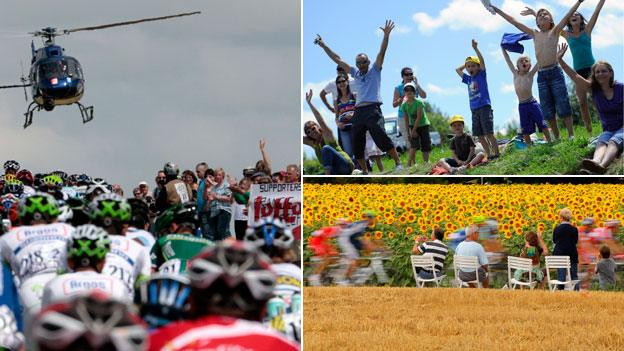 Fans of the Tour de France