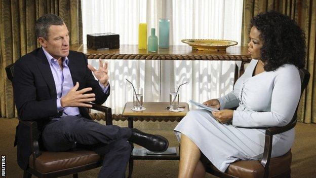 Lance Armstrong interviewed by Oprah Winfrey