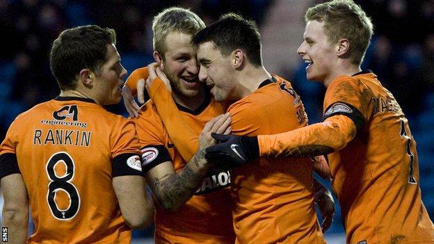 Dundee United were 3-2 winners at Kilmarnock