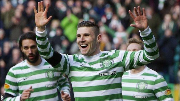 Celtic striker Gary Hooper