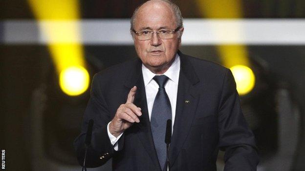 Fifa president Sepp Blatter