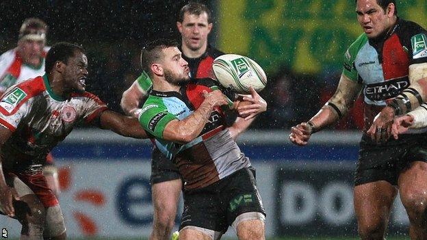 Danny Care in Heineken Cup action for Harlequins