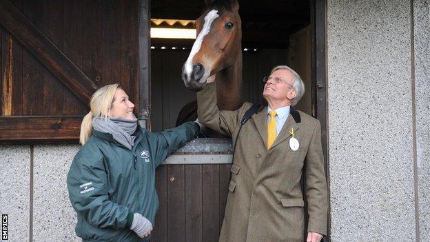 Kauto Star with Laura Collett and owner Clive Smith