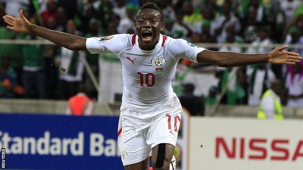 Burkina Faso's Alain Traore