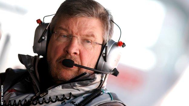 Mercedes team principal Ross Brawn