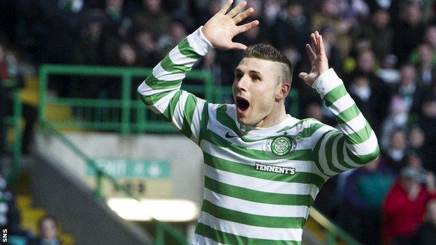 Celtic striker Gary Hooper