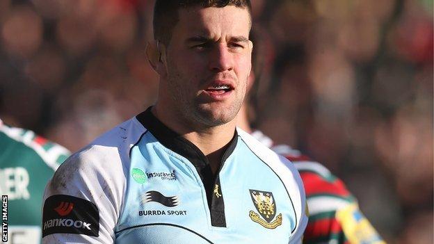 England and Northampton flanker Calum Clark