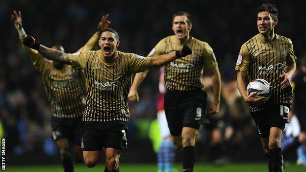 Bradford players celebrate