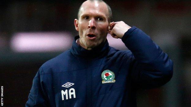 Blackburn Rovers manager Michael Appleton