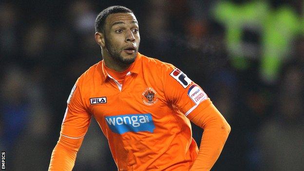 Blackpool winger Matt Phillips