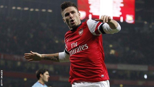 Arsenal's Olivier Giroud