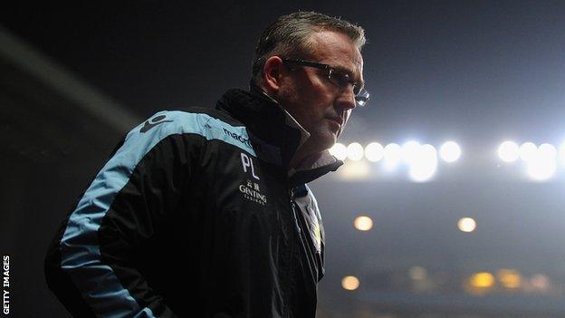 Aston Villa boss Paul Lambert