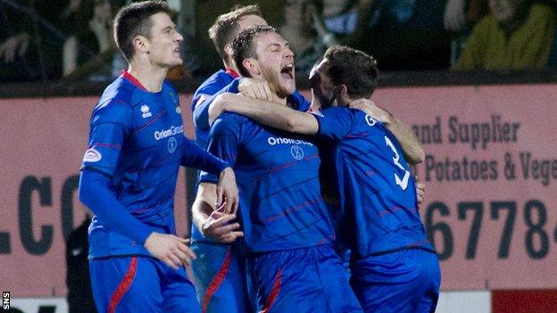 Inverness sit second in the Scottish Premier League