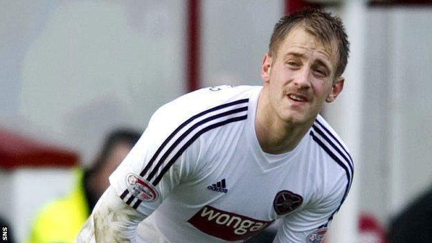 Hearts defender Danny Grainger