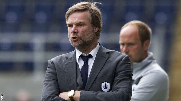 Falkirk manager Steven Pressley