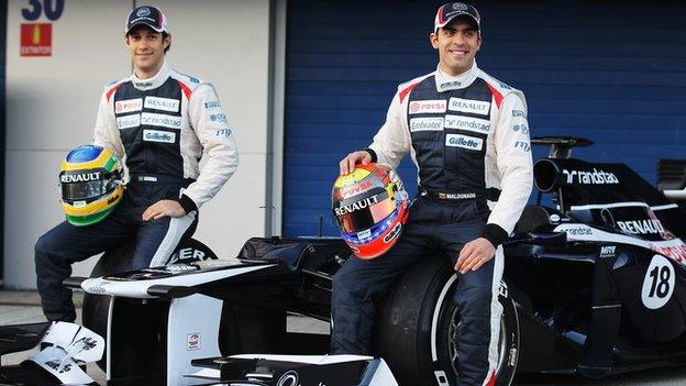 Bruno Senna and Pastor Maldonado