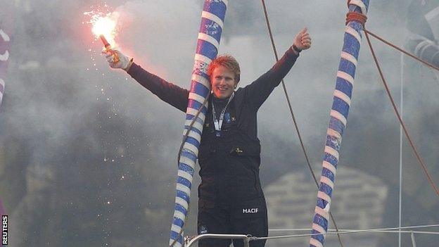 Francois Gabart wins the Vendee Globe