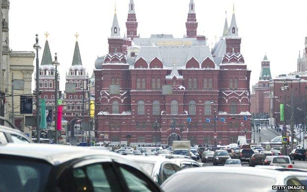 Traffic jam in Moscow