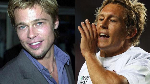 Brad Pitt and Jonny Wilkinson