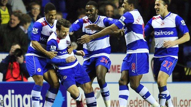 Reading celebrate Adam Le Fondre's equaliser