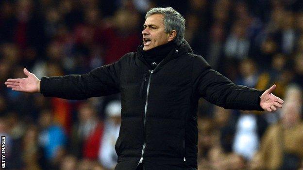 Under-pressure Real Madrid boss Jose Mourinho