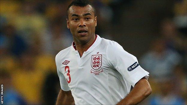 England defender Ashley Cole