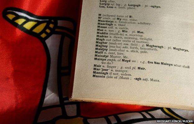 Manx dictionary, photo courtesy of Rhisiart Hinck/Flickr