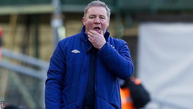 Rangers manager Allly McCoist