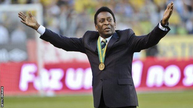 Brazilian football legend Pele