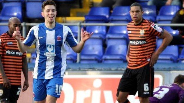 James Poole put Hartlepool ahead