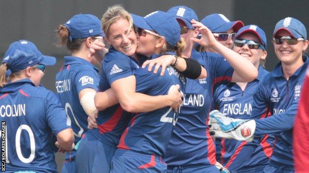 England celebrate